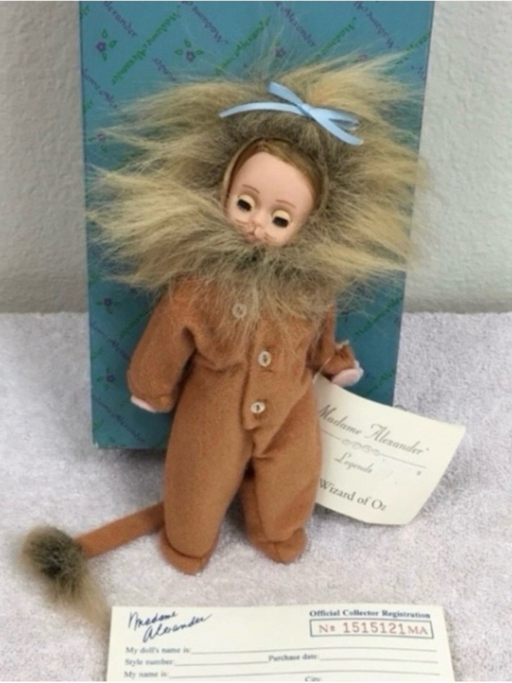 NWT New Vintage Madame Alexander The Wizard of Oz The Cowardly Lion Doll #13220